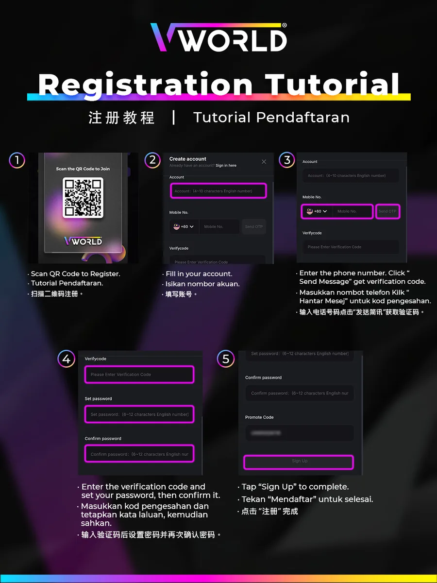 VWorld2 Registration tutorial